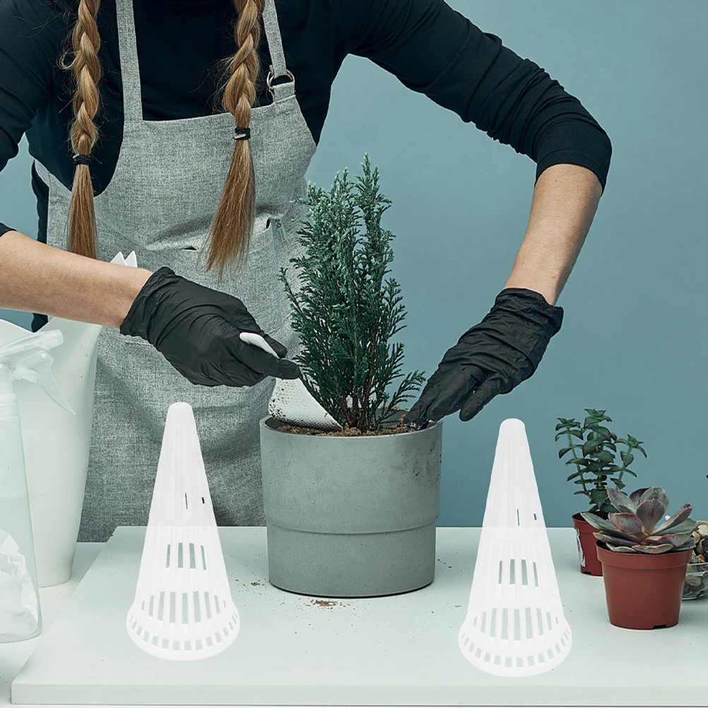 5 Pcs Hydroponic Seedling Pots Mesh Net Cups for Plant Drainage Gardening Tools Transparent Durable Design