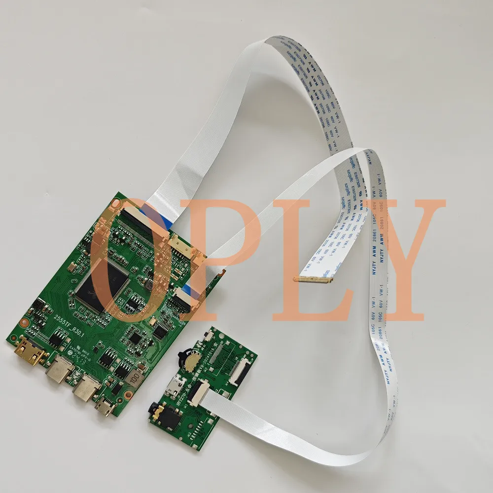 

Плата контроллера 2 TYPE C Mini HDMI-совместимый комплект для N140HCE NV140FHM 14 дюймов 1920x1080 EDP светодиодный экран