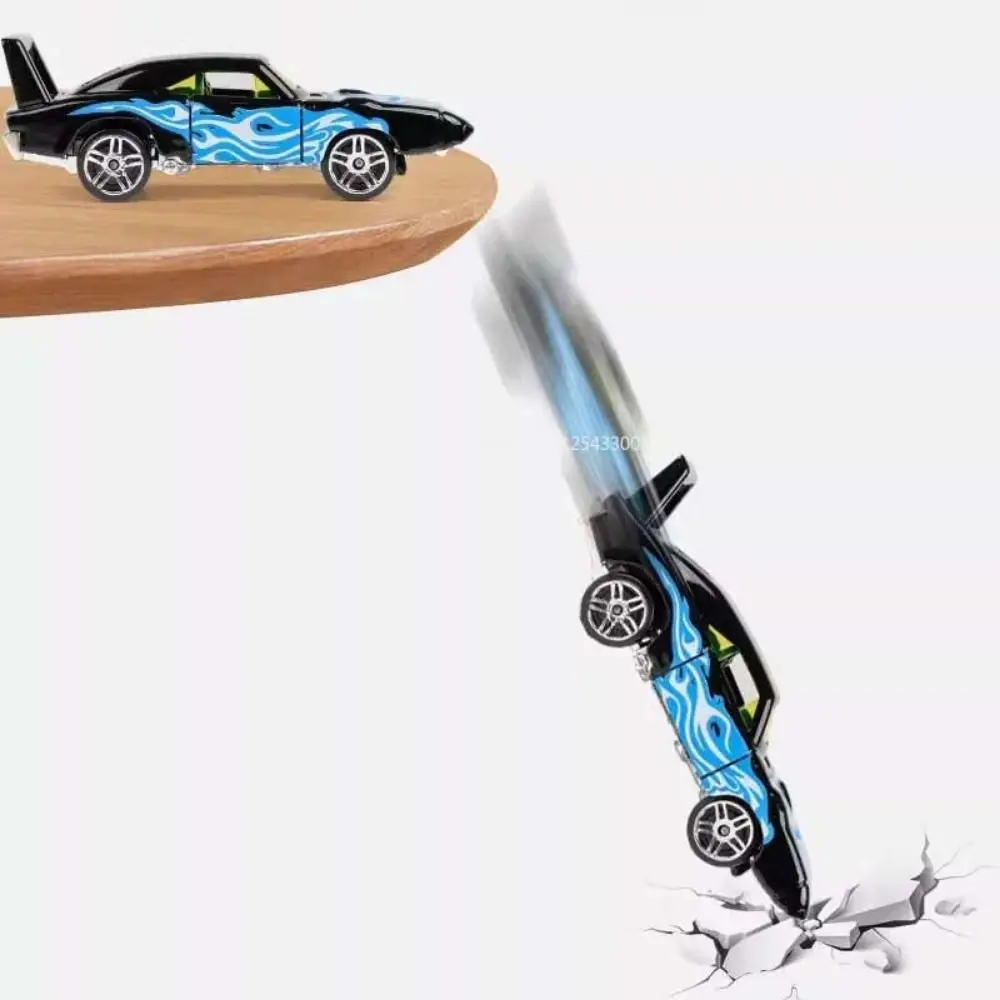 1/64スケール 合金製トレーラーモデル ダイキャストメタル 可動関節付き 救助工事車両 プルバック式輸送車両