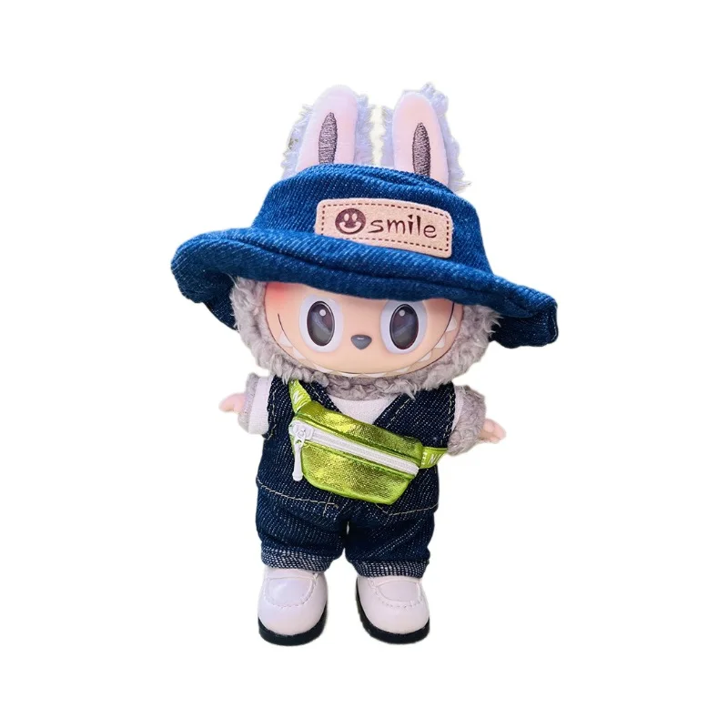 Plush Doll'S Clothes Outfit Accessories For Korea Kpop Exo Labubu Idol Dolls Clothing Fashion Outfit With Bag Shoes Hat Overalls