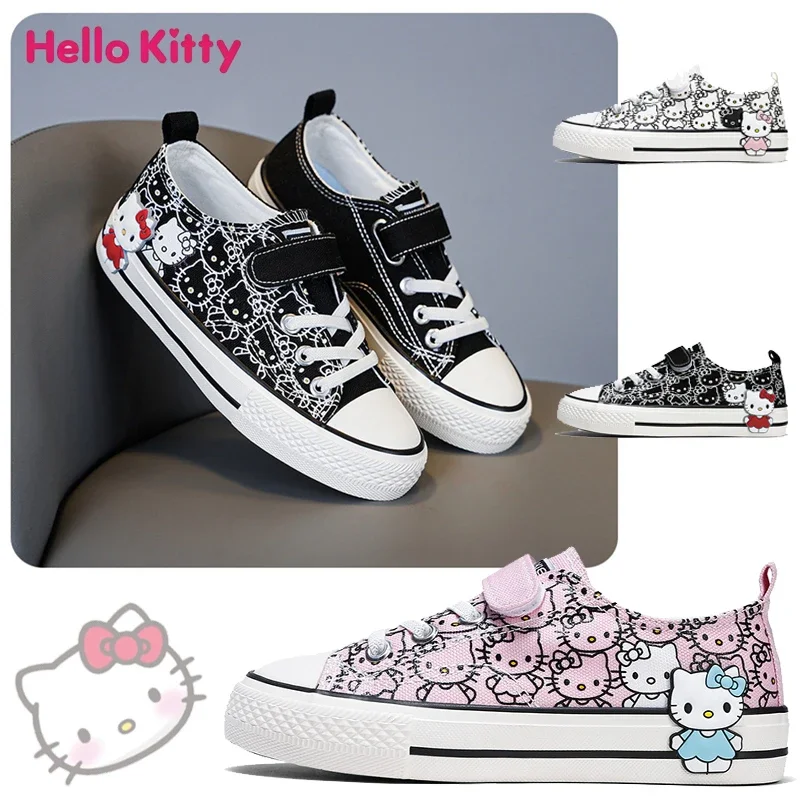 2022 Hello Kitty damskie tenisówki Kawaii letnie trampki buty deskorolkowe wulkanizowane buty sportowe moda młodzieżowa obuwie