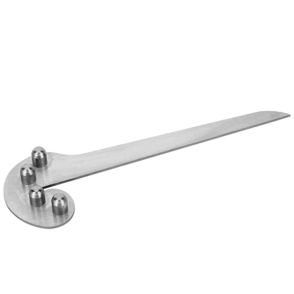 Precision Stainless Steel Center Gauge 15cm Length Silver Gauge Widely Used Small Portable Marking Tool Carpentry