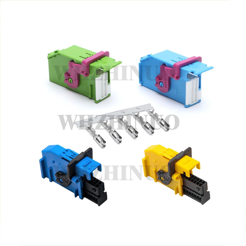 

1 Set 32/26 Pin Way 1719057-1 1719059-1 185879-1 185879-2 Automobile ElectricWireharness Plug Grey Male Female Connector