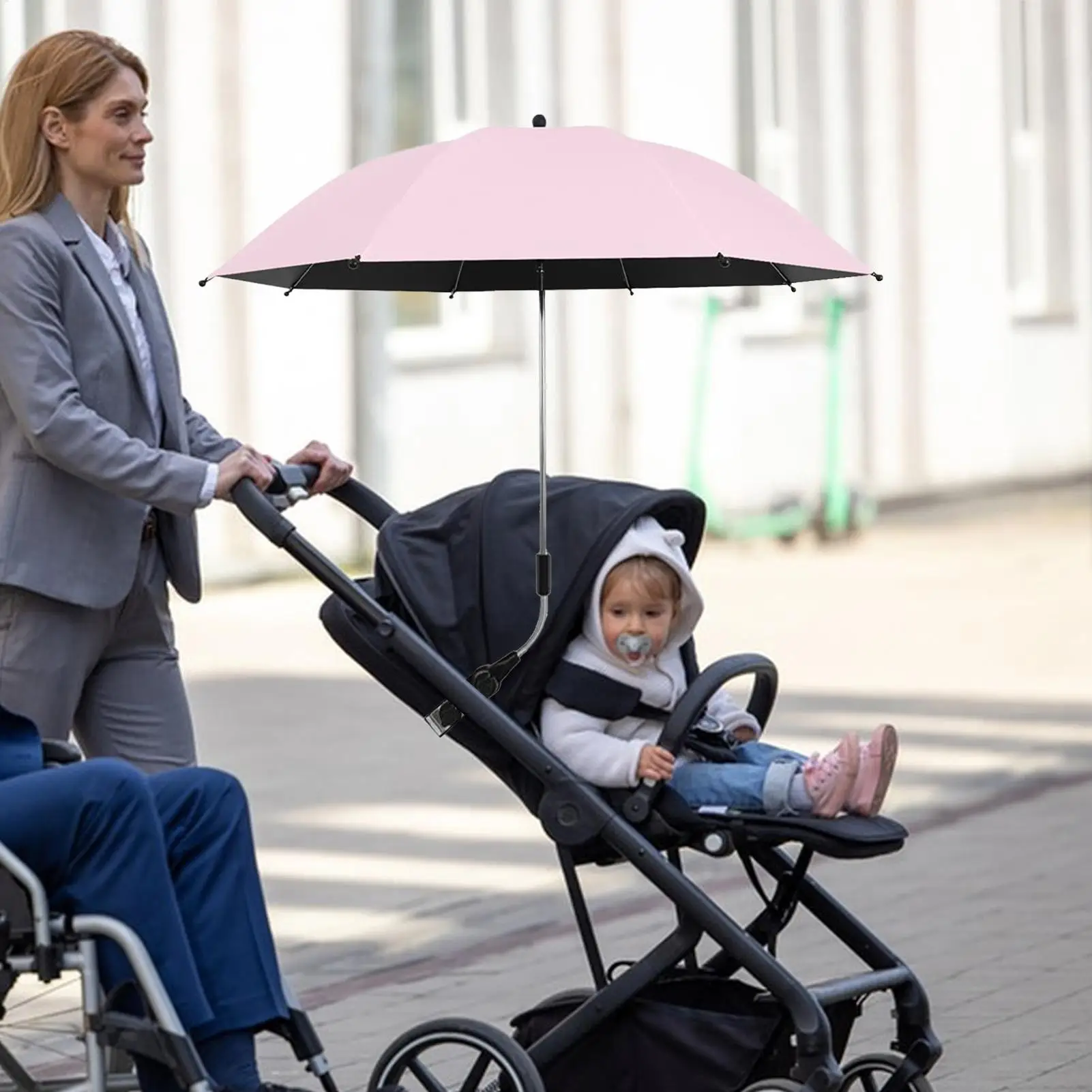 Stroller Umbrella Pushchair Sun Umbrella Waterproof Parasol for Baby Tricycle Stroller Walking Pushchair Rainproof Tool