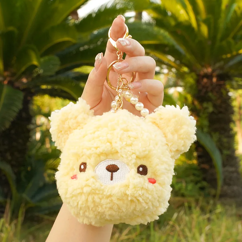 new Cute Delicate coin purse bubble bear pendant  creative decorate soft  fashione keychain   darling doll couple sweet gift