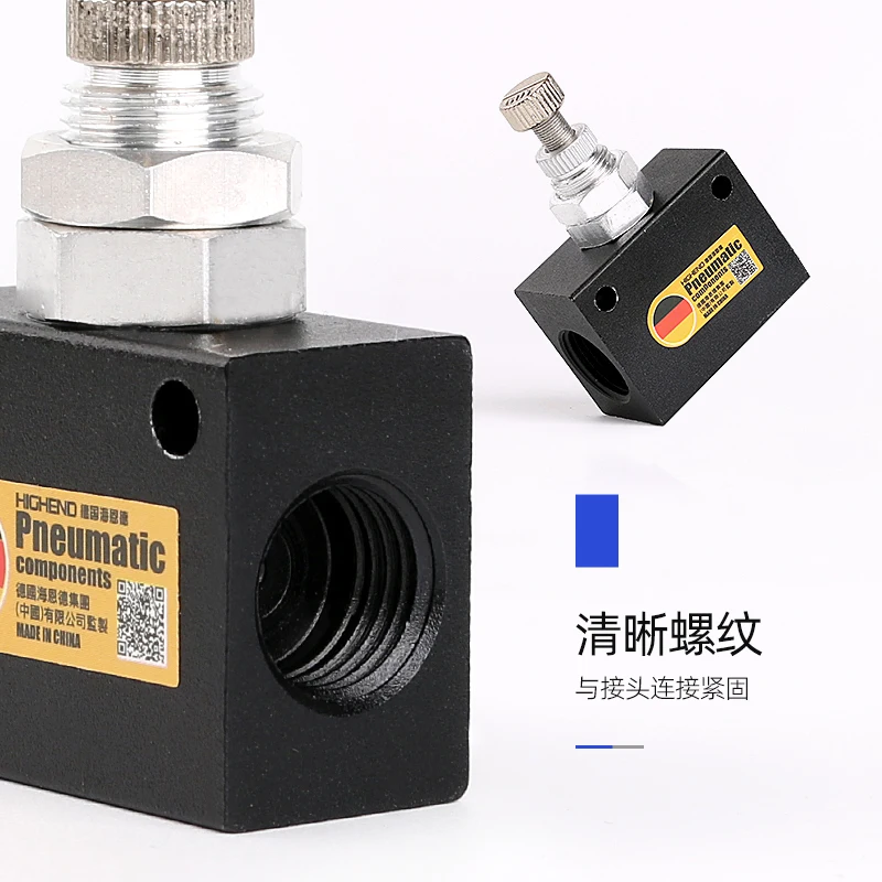 Pneumatyczny zawór jednokierunkowy ASC-08/10/15 zawór regulacji przepływu przełącznik regulacji prędkości cylindra