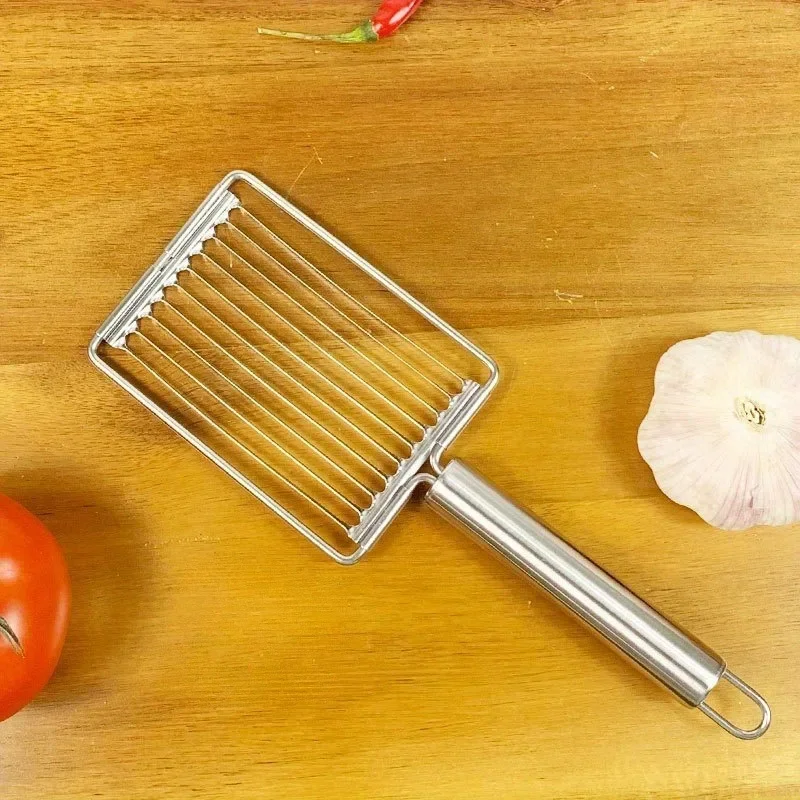 

Горячая машина для нарезки томатов из нержавеющей стали 2025 года, ручная машина для нарезки овощей и фруктов, идеально подходит для салата и сэндвичей