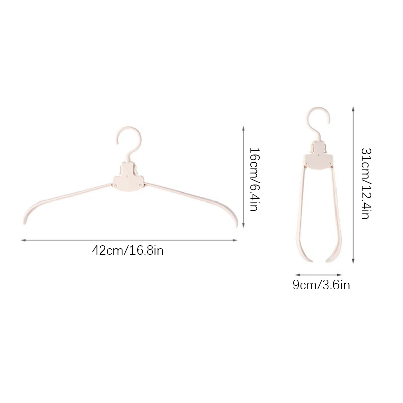 Mini Hangers For Clothes Travel Folding Telescopic Portable Clothes Drying Rack Save Wardrobe Space Organizer For Clothes