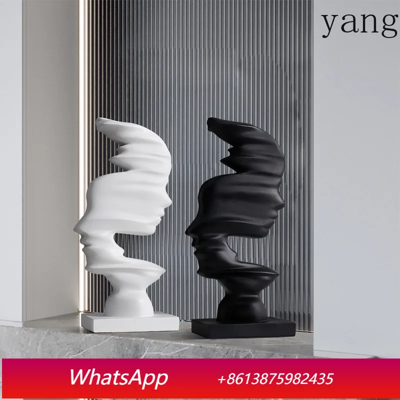 

LH Modern Creative Abstract Art Decor Home TV Cabinet Office Decor Items