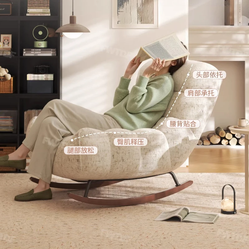 Chenille Rocking Chair High De - Baby Nursery Rocking Chair ulasan dan harga