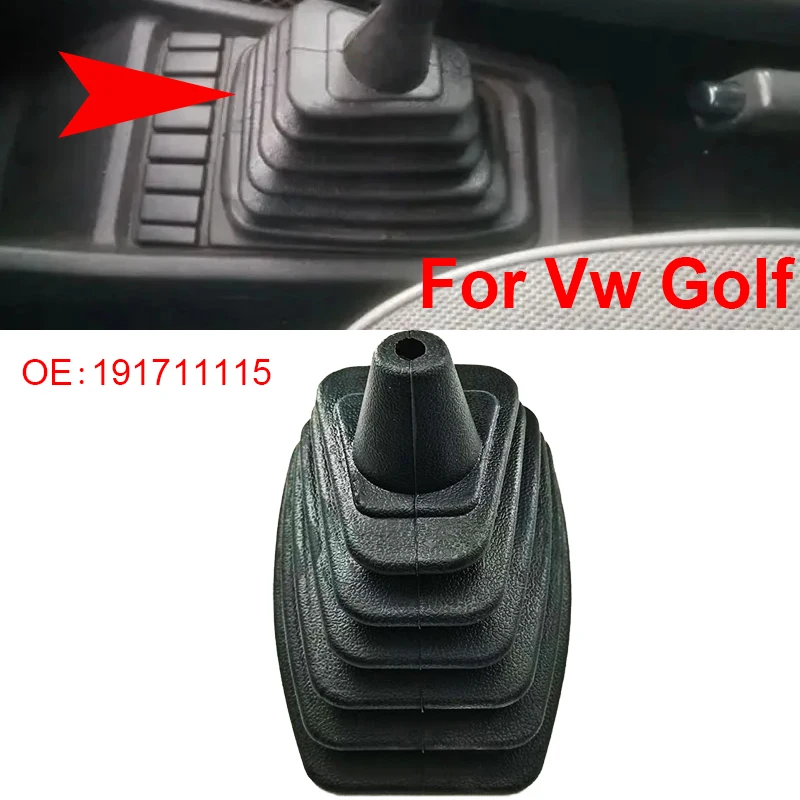 1X cubierta antipolvo para cambio de marchas de coche, Collar de cambio de marchas, manga de cambio, pieza cuadrada para coche 191711115 para Vw Golf Mk2 II Jetta II Mk2