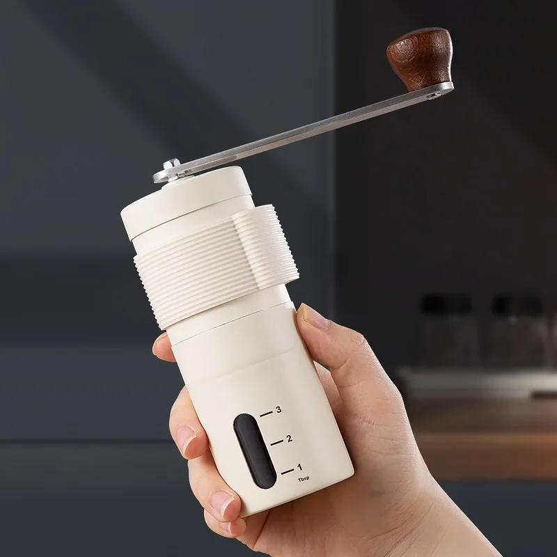 Portable Pour Over Coffee Kit Outdoor Camping Hand Grinder Glass Bean Storage Travel Brewing Gear