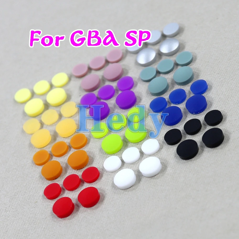 50sets For GBA SP Replacement Screw Dust Plug Cover Rubber Plug For Gameboy Advance SP Shell Housing Luminous Rubber