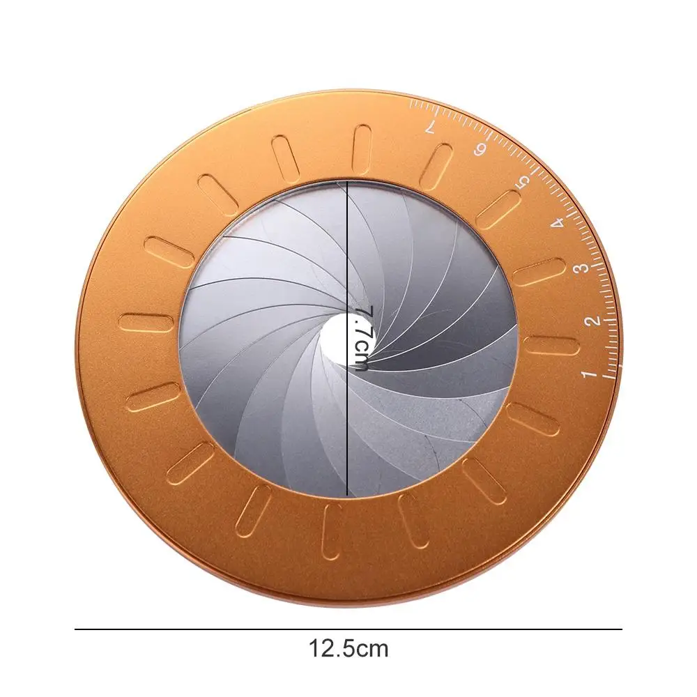 Creative Adjustable Circle Drawing Ruler Stainless Steel Measurement Round Ruler Rotatable Round Compass Stretch Ruler Gauging