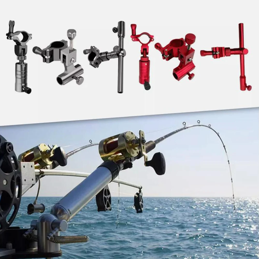 

Fishing Rod Holder Aluminum Alloy Fishing Chair Set Of Three Turret Rack Fish Guard Rack Bait Tray Holder