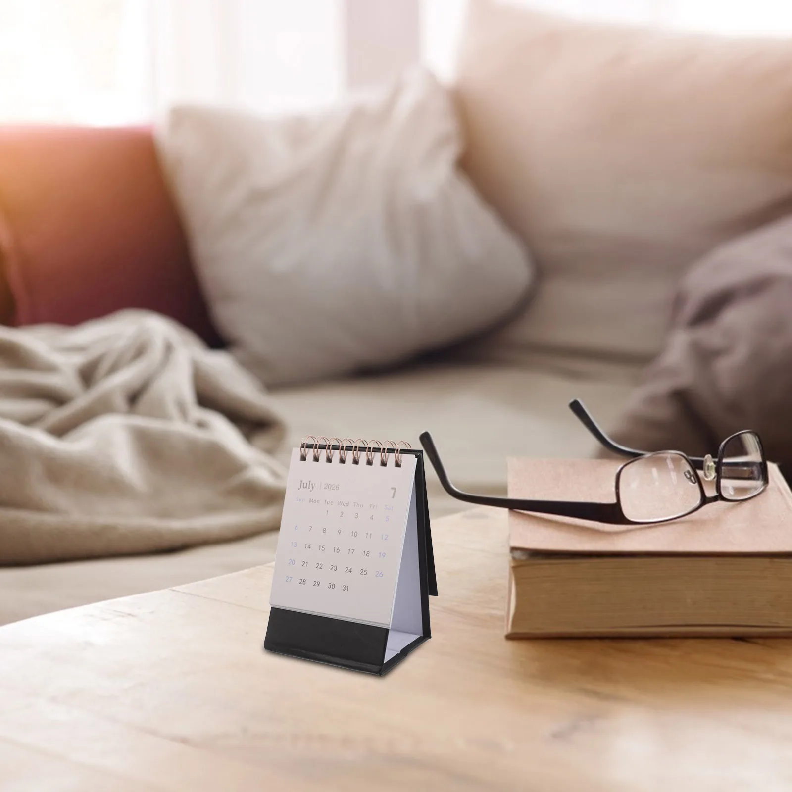 

Настольный мини-календарь на 2026 год, компактный откидной календарь для дома, офиса, школы, ежедневный планировщик на 2026 год