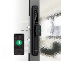TEDITON Fechadura Digital Tuya Wifi Intelligent Slide Door Dual Points Door Lock Smart Key Lock Box Slide Door Locks