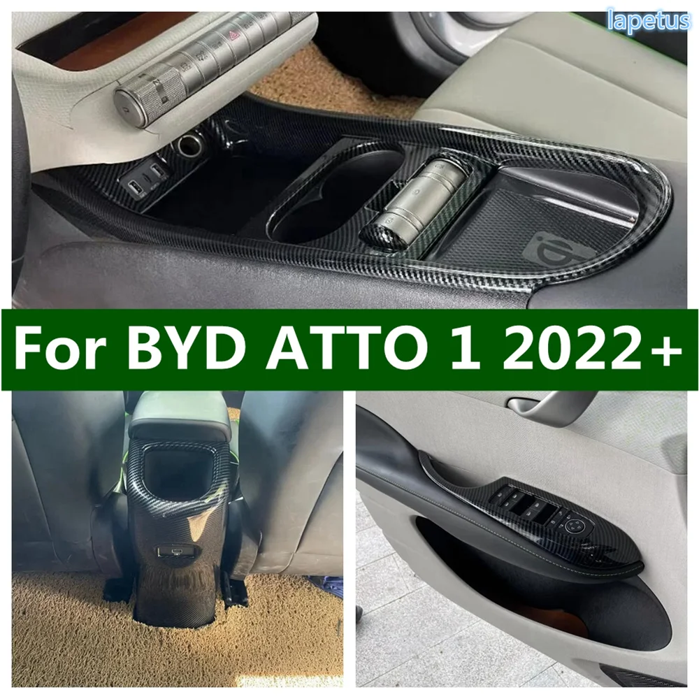 

Window Lift Button / Gear Shift Box / Anti Kick Pad Panel Cover Trim For BYD ATTO 1 2022 2023 2024 Auto Decor ABS Accessories