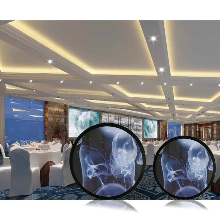 شاشة LED دائرية الشكل داخلية عالية الجودة بقطر 3 أمتار