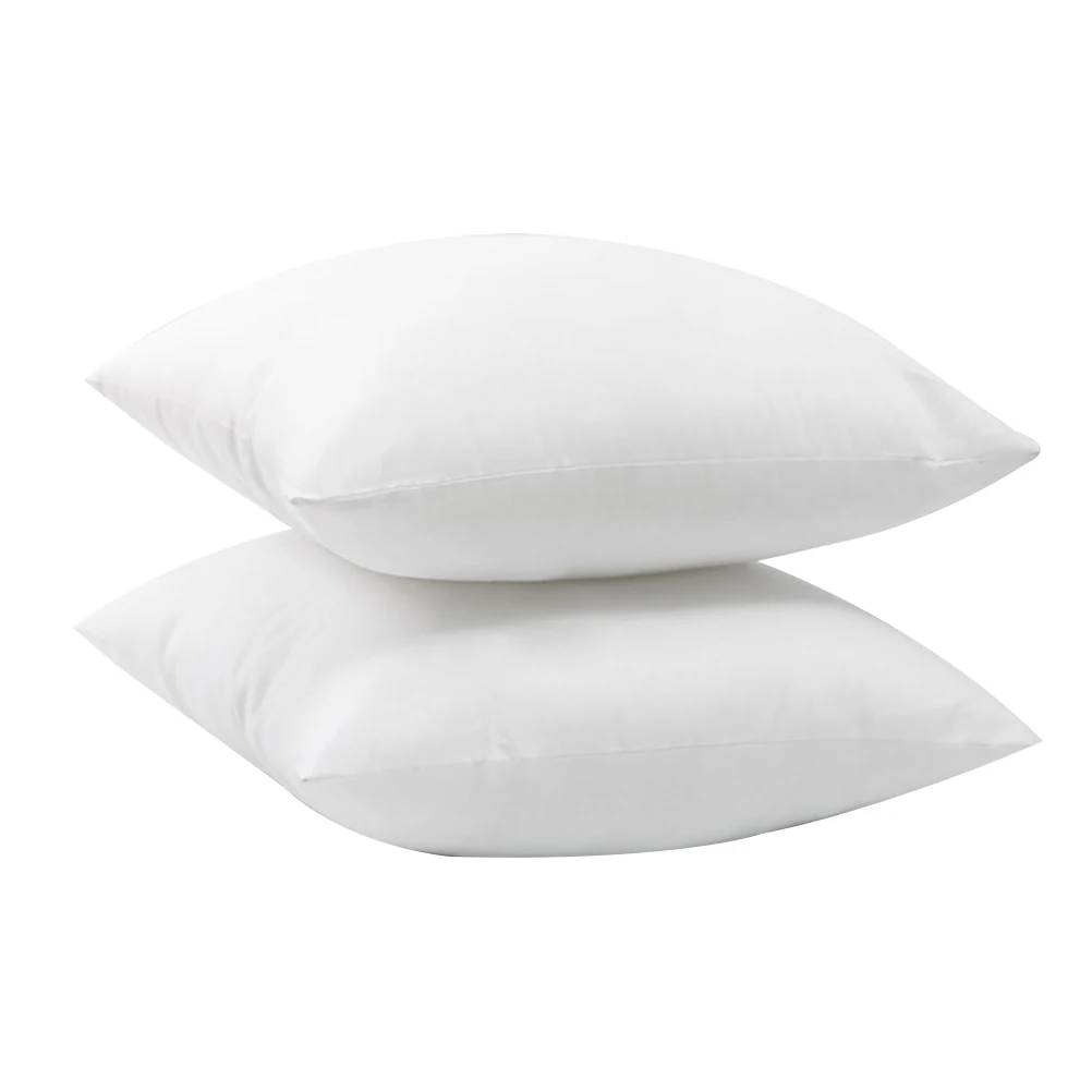 

2Pcs Soft Square Shaped Pillow Inserts White Cushion Filler for Sofa Bed Chair 50cmx50cm Decorative Home Use Pillow Stuffer