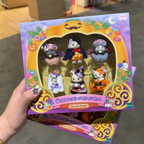 정품 숲 가족 애니메이션 페르시아 고양이 구름 무지개 기차 북극곰 가족 귀여운 우유 토끼 인형 선물 장난감 