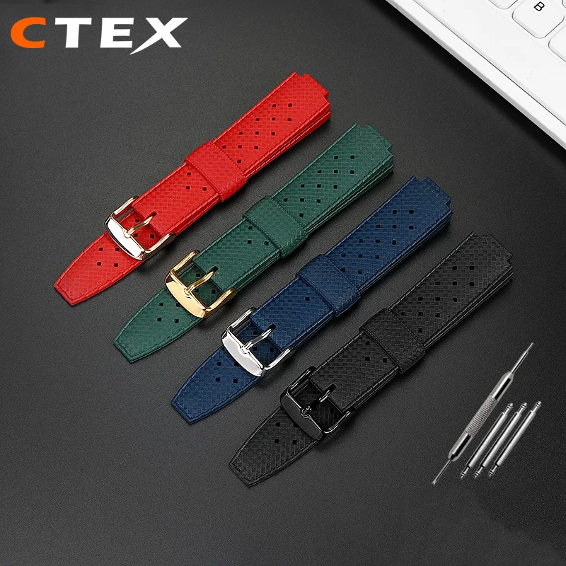 Rubber watchband For LV Watch Raised Mouth for Louis Vuitton Tambour Series Q1121 Dedicated band Men Women Q114k Watch Strap