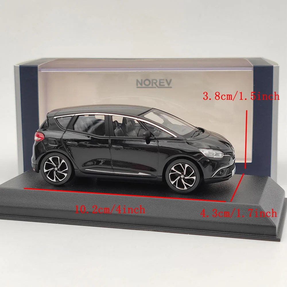 Norev 1:43 Scenic 2016 Black Diecast Model cars Limited Collection Auto Toys Gift