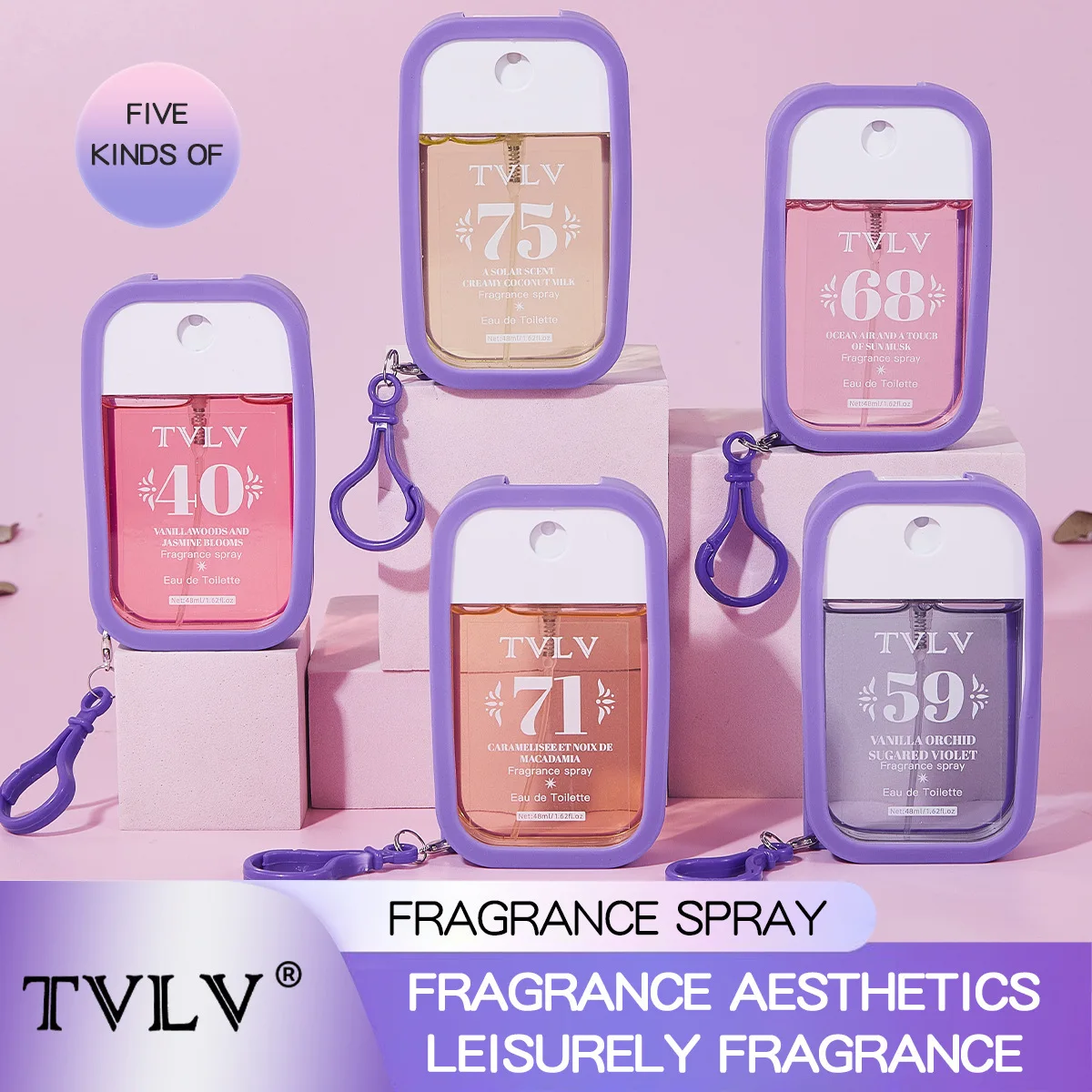 

TVLV digital perfume silicone hook lasting fresh travel card fragrance eau de toilette spray