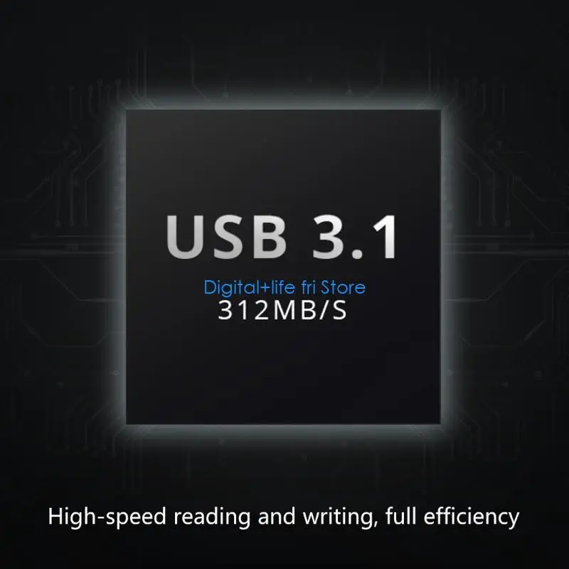 E06D Portable Memory Card Case Holder with Card Reader Adapter for Laptop