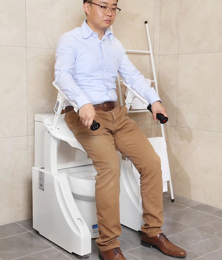 Electric toilet lifting toilet chair Household toilet booster for the elderly gets up safely.