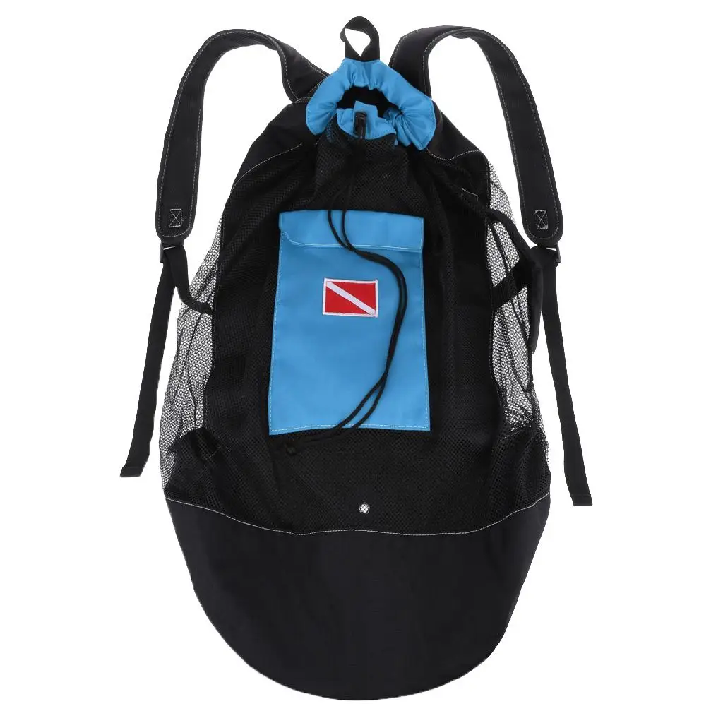 Scuba Diving Mesh Backpack 80L Large Capacity Dry Bag Diving Gear Equipment Carrier for Beach Swimming Snorkeling