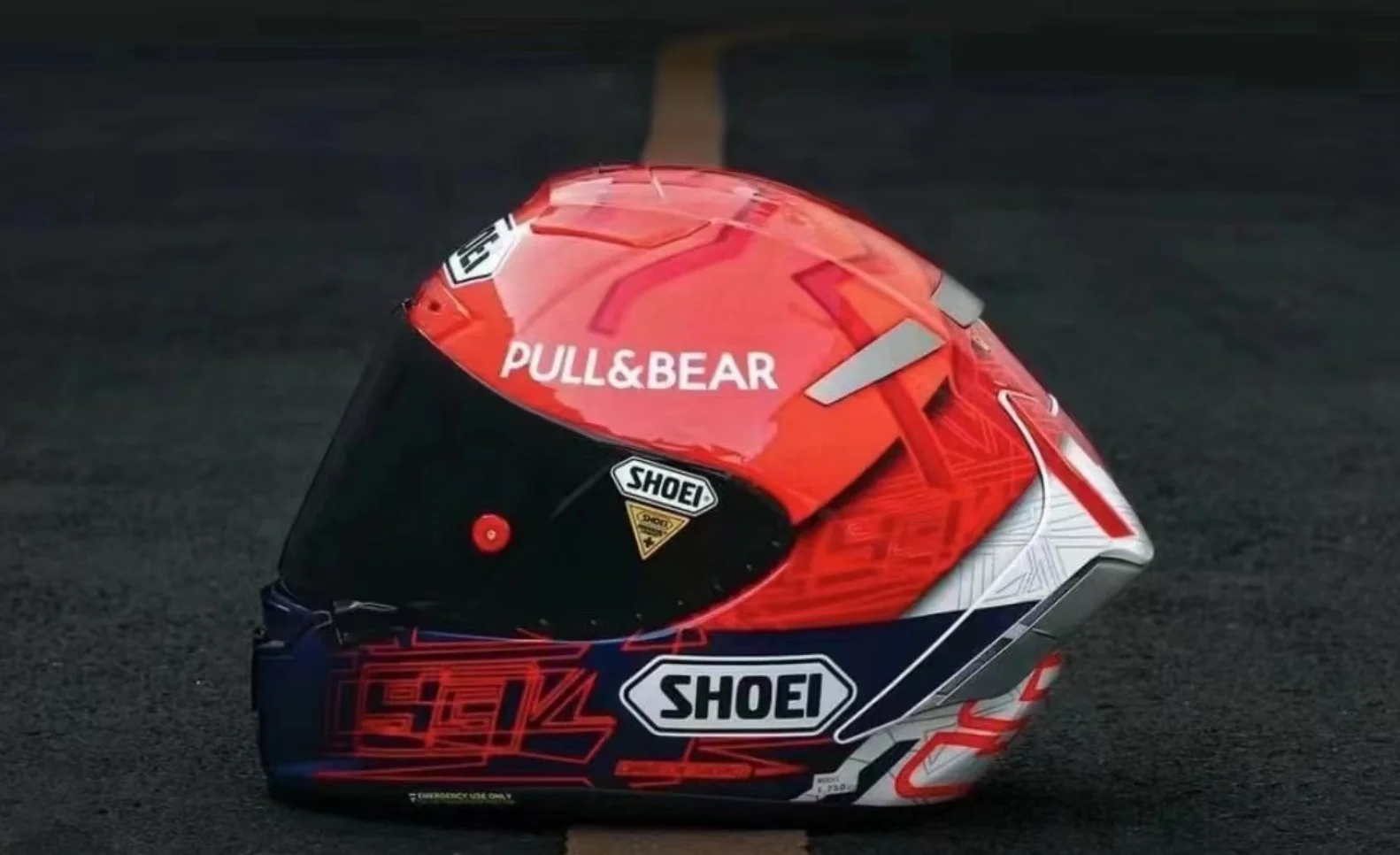 Casque de moto complet X-14 Marquez 6, rouge, pour l'équitation, le Motocross, la course