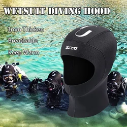 Casco da sub Unisex in Neoprene da 3mm casco da immersione elastico da surf per nuoto all'aperto caldo e solare S M L XL XXL