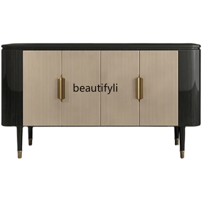 

LJYAmerican light luxury entrance shoe cabinet living room high wall decoration modern simple side cabinet