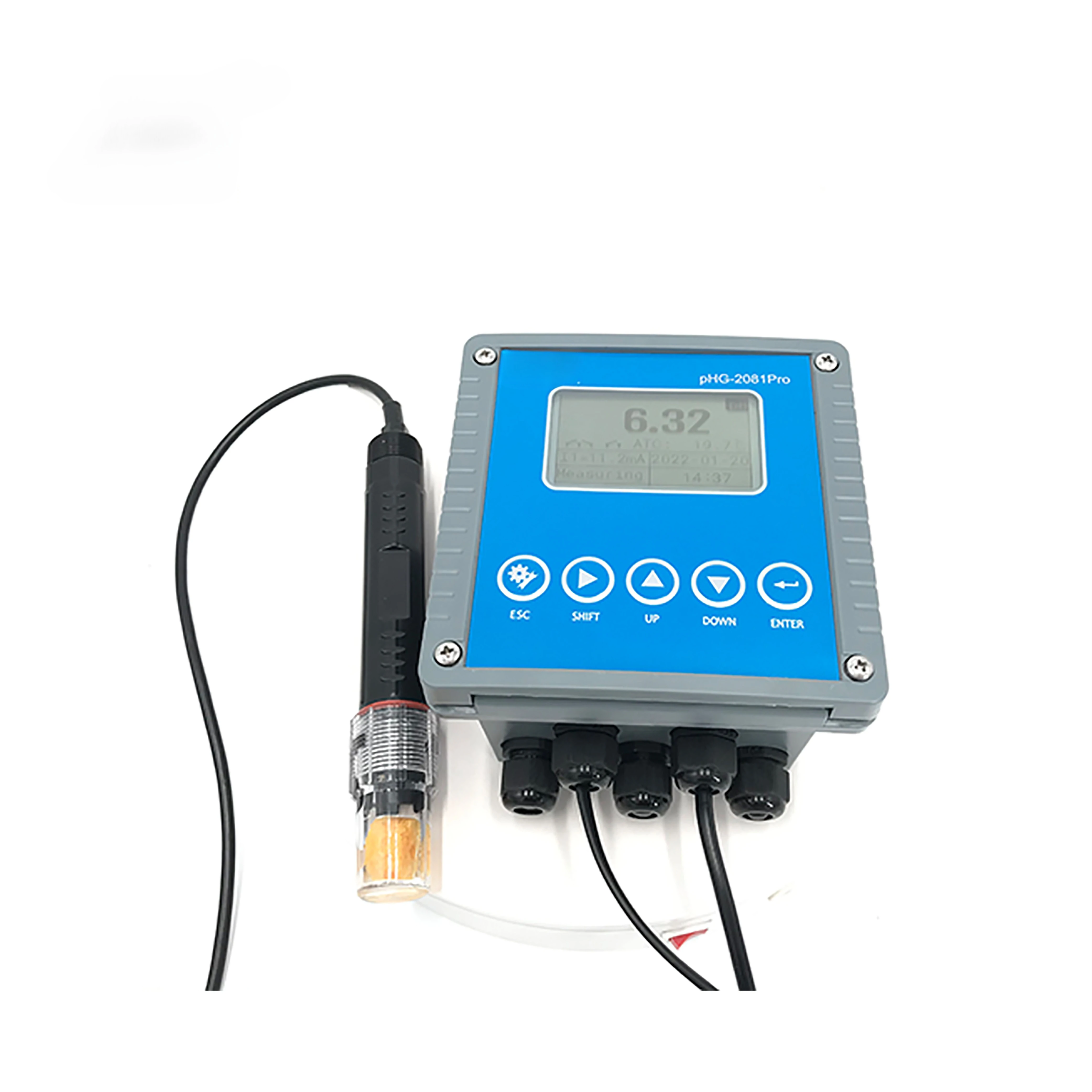 Industrial Online Water‑Quality pH ORP Analyzer Monitors 4‑20mA  RS485 Signal Output pH Meter for Sewage Water‑Treatment System
