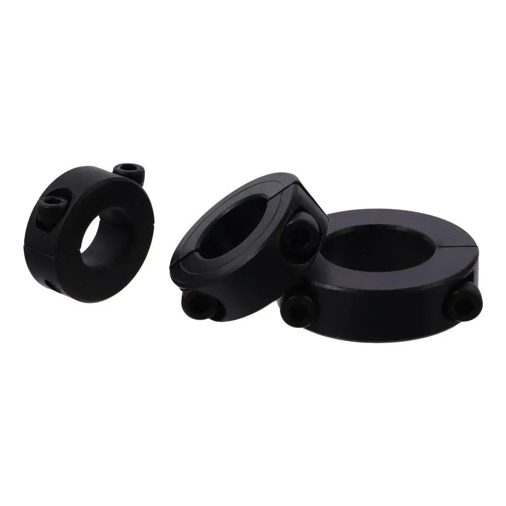 Set Screw Style Carbon Steel Shaft Collars Black Inner Diameter 6-55mm Ring Collar Hole Retaining Clamp Conveyor Belt Systems