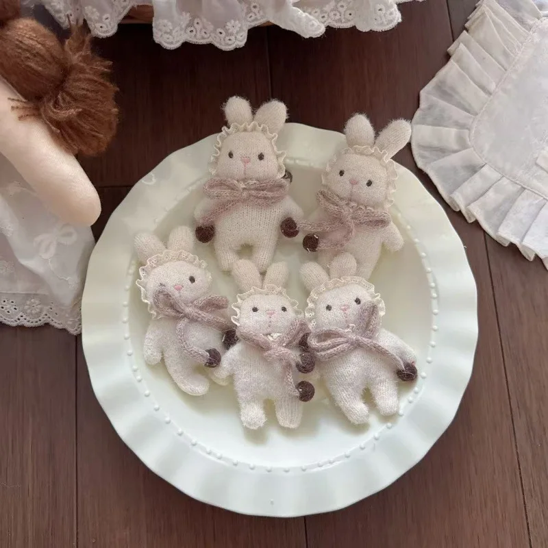 Plush Cartoon Bow Little Bunny Fabric Brooch Pin Versatile DIY for Bag Clothing Accessory Handmade Premium Quality