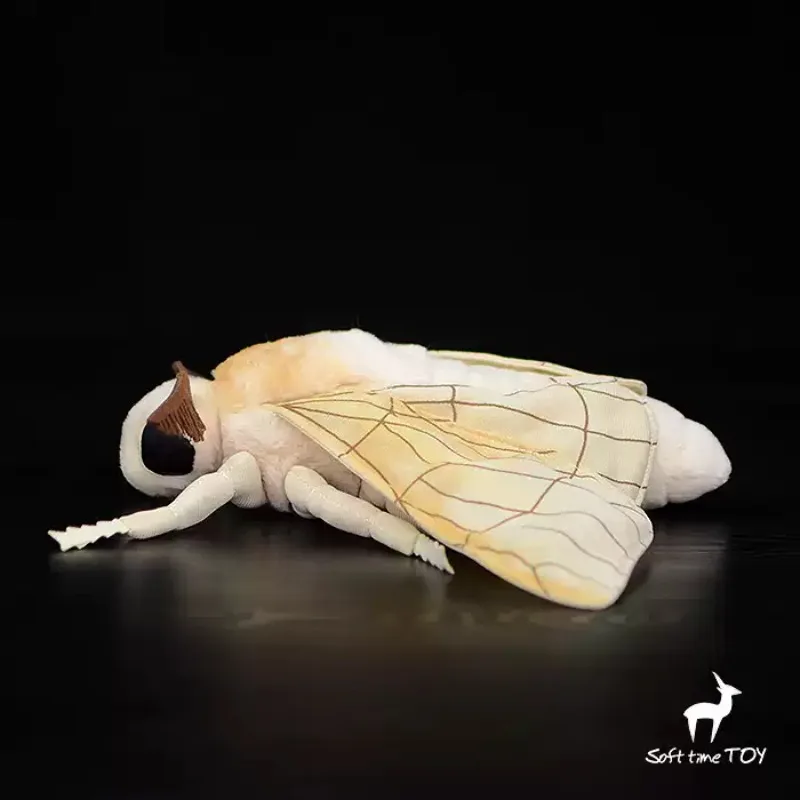 Everbright Store Insect Series Silkworm Moth Plush Toy Simulation Animal Doll Moth Doll