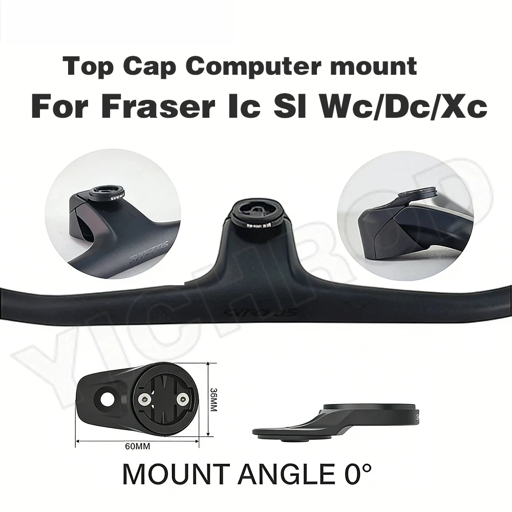 SYNCROS BIKE CNC アルミトップキャップコンピューターマウント 0 度 Fraser Ic Sl Wc/Dc/Xc ハンドルバー Xc ステム 1.5/2.0 Garmin/Wahoo/Bryton