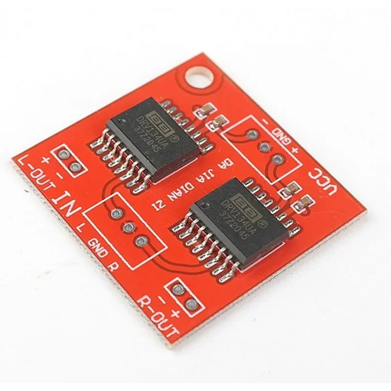 Dual Channel DRV134 Unbalanced To Balance Board Use For Balanced Input Power Amplifier Board NEW