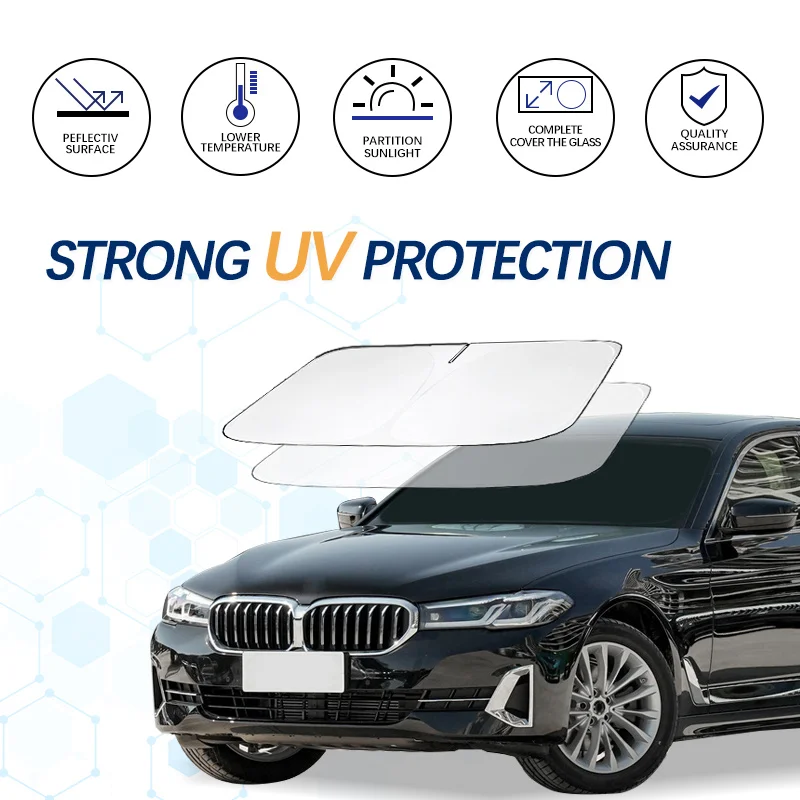 

Car Windshield Sun Shade For BMW 5 Series G31 G38 Sunshade Summer Visor Protector Foldable Blocks UV Rays Protection Accessories