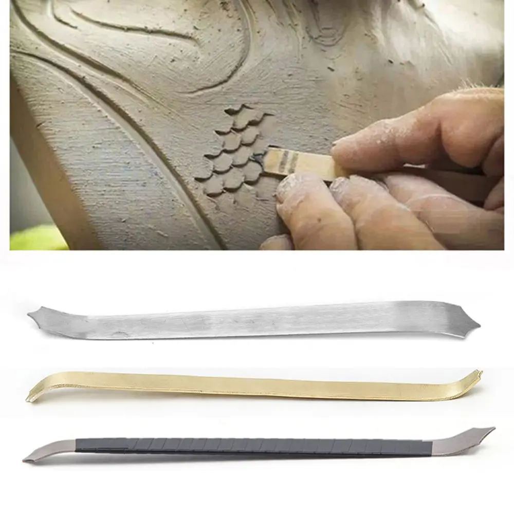 Handcraft Pottery DIY Sculpture Modeling Blade Dragon Scale Texture Ceramic Tool Fish Scale Maker