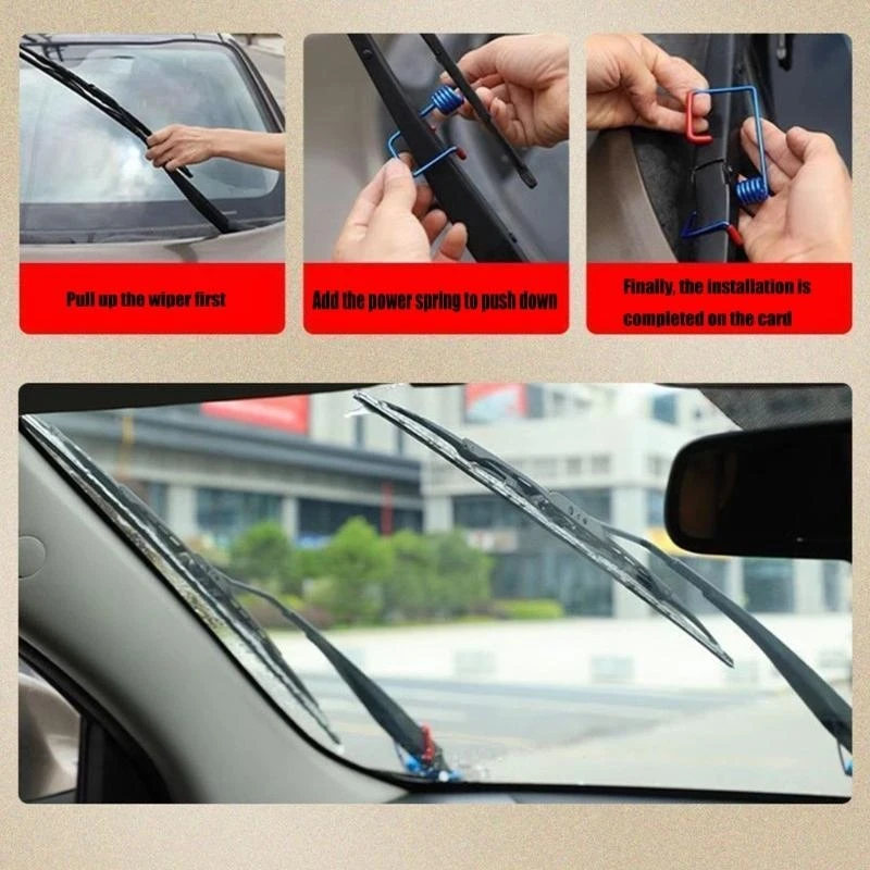 Car Wiper Spring Windshield Wiper Arms Pressure Metal Spring Accessories