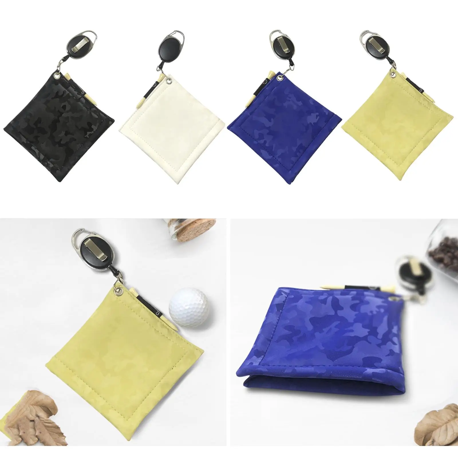 

Двустороннее полотенце для чистки мячей для гольфа с карабином, полиэстеровая впитывающая салфетка для спортзала, гольфа и спортивных тренировок