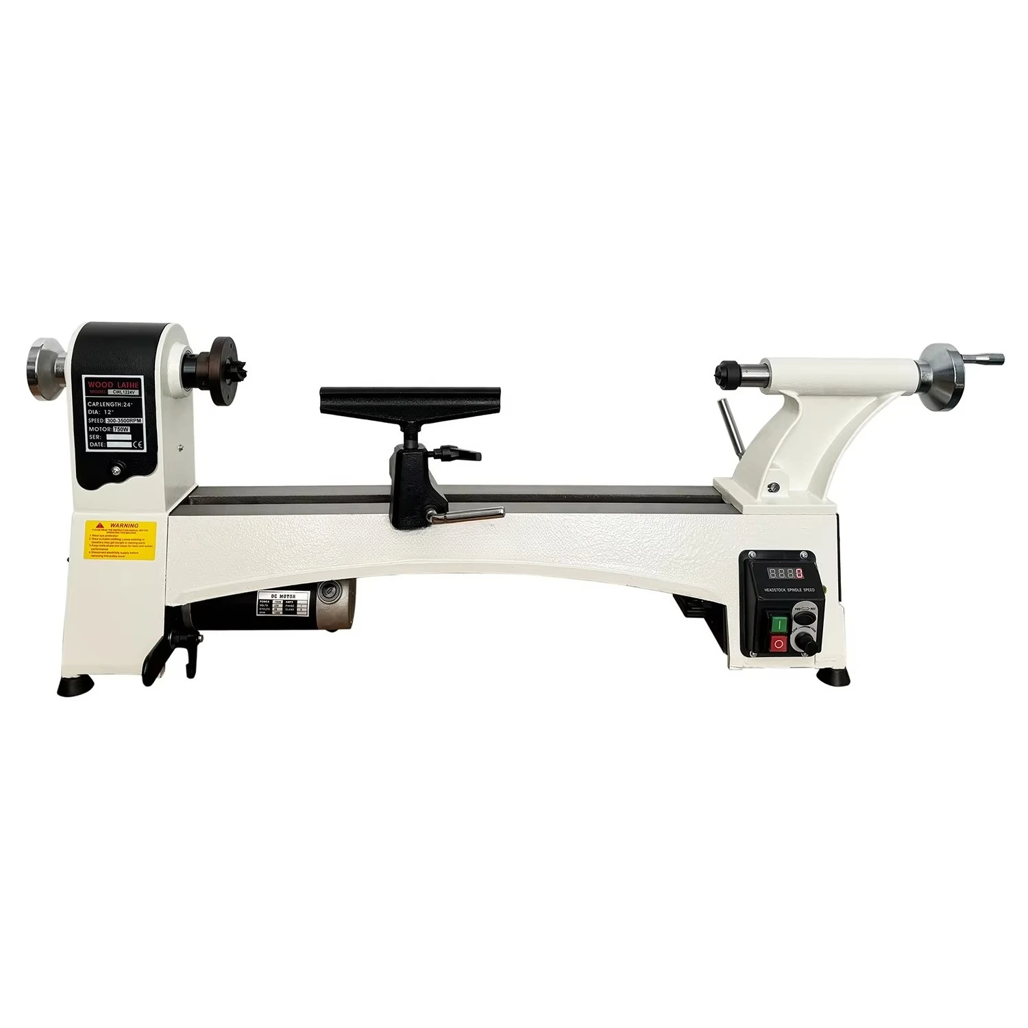 Artikel # CWL1224V 12"x 24" Tisch-Holzbearbeitungsdrehmaschine mit variabler Geschwindigkeit