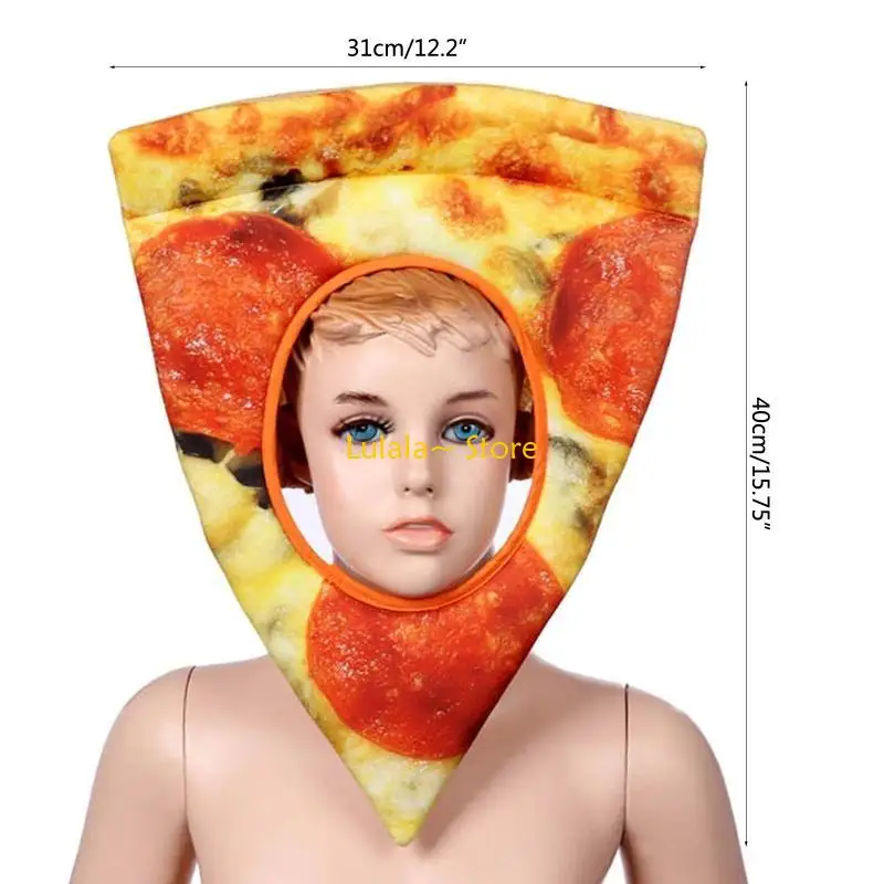 Y4QA Men Women for Creative Funny Fruit FoodCap Mask Halloween Party Cosplay Headgear Hood Hat Carnival Headpiece Decoration