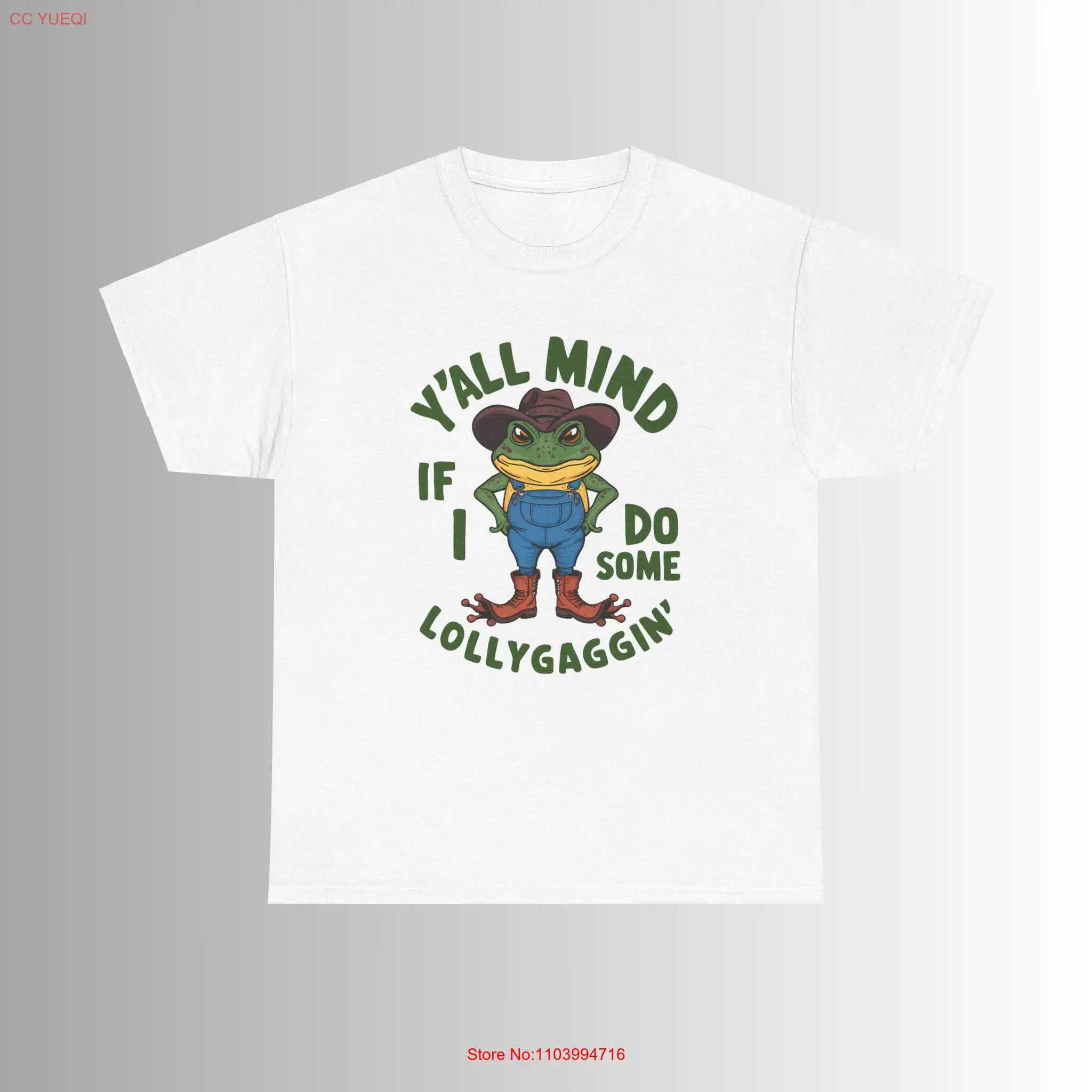 

Футболка Yall Mind If I Do Some Lollygaggin Frog, забавная повседневная уникальная футболка с длинными или короткими рукавами
