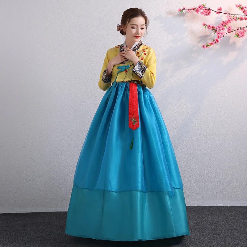 Korean costume performance costume, Korean ethnic dance costume, Korean costume annual meeting performanc