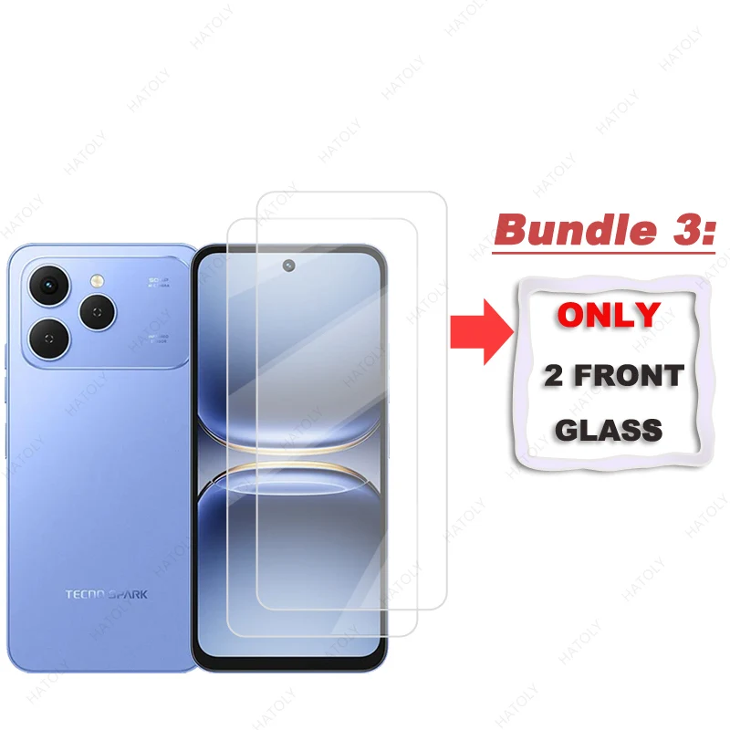 

For Tecno Spark 40 4G Glass Screen Protector For Tecno Spark 40 4G Tempered Glass HD Clear Protective Film Camera Lens Protector