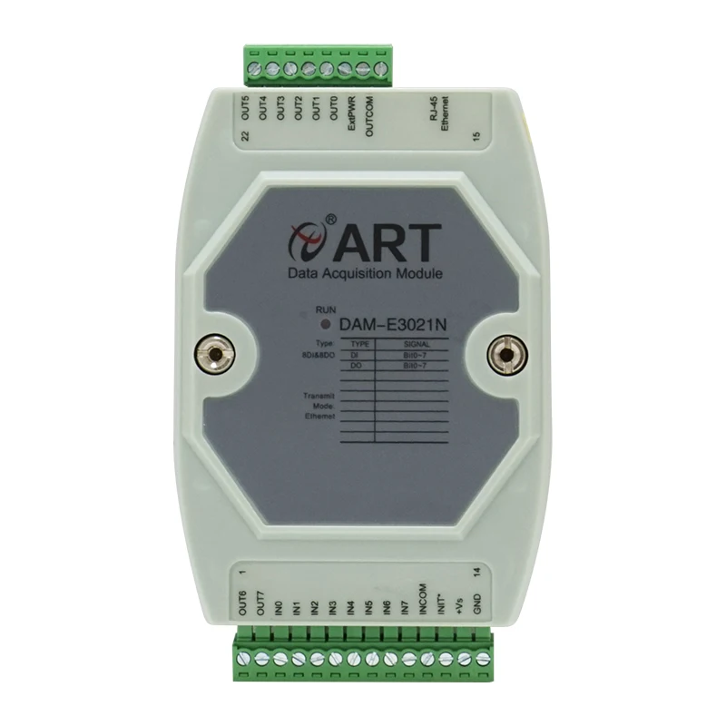 Network Port 8-channel DI Isolated Digital Input, 8-channel Collector Open Circuit Output DAME3021N
